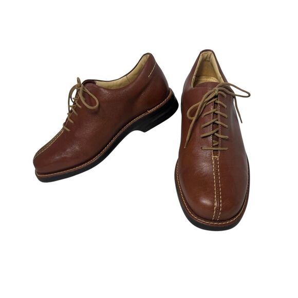 Sandro Moscoloni Vineyard 4046 Cordovan Brown Vintage Style Oxford Sz 37 Eu 6.5